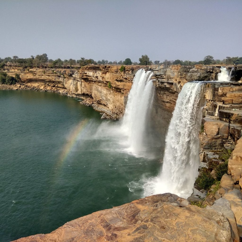 Side View of Chitrakote Falls 